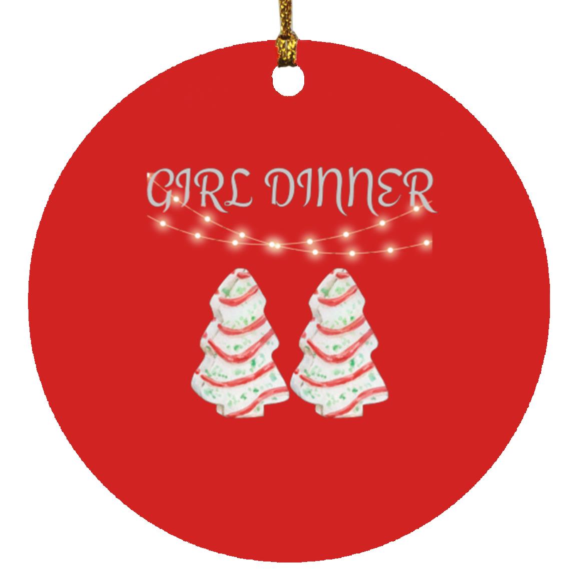 GIRL DINNER  2 TREES(4500 x 5400 px) (Hoodies) (1) SUBORNC Circle Ornament