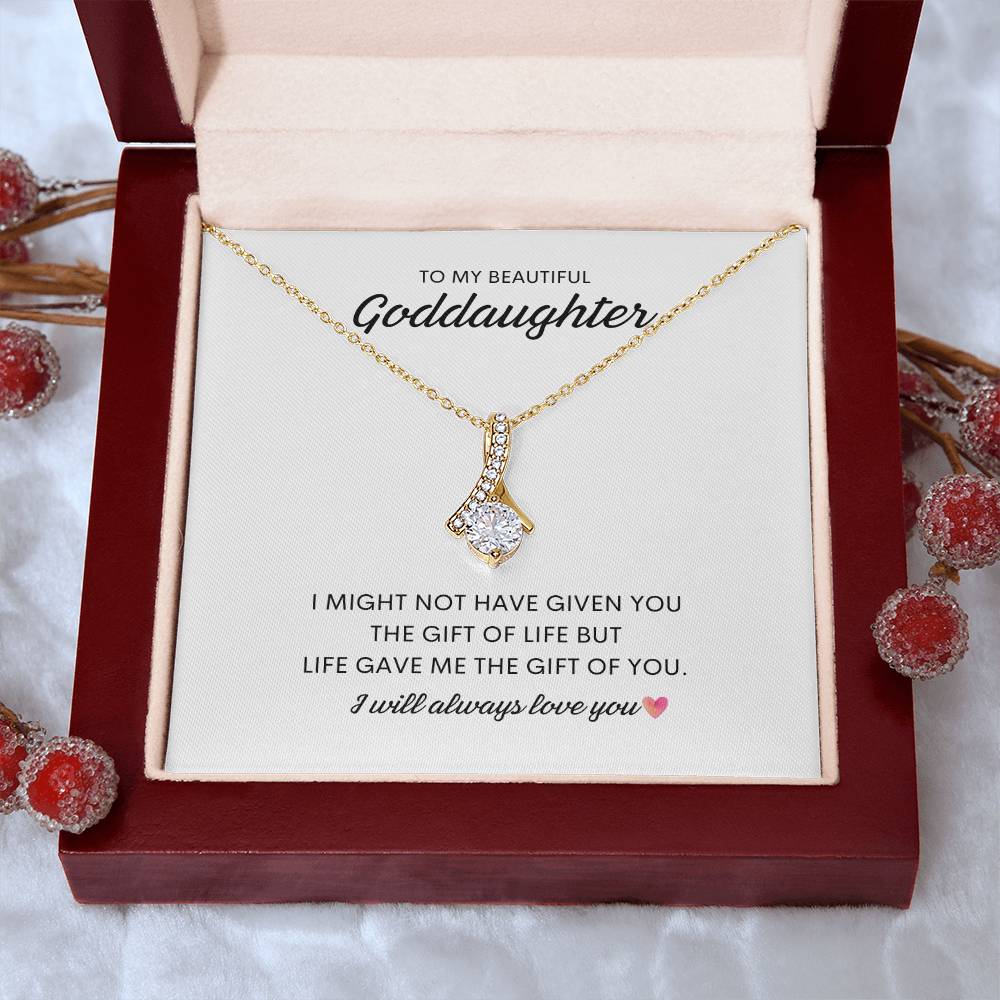 Goddaughter Gifts from Godmother Goddaughter Necklace Goddaughter baptism gift Goddaughter Birthday Goddaughter Wedding Gift Christmas gifts