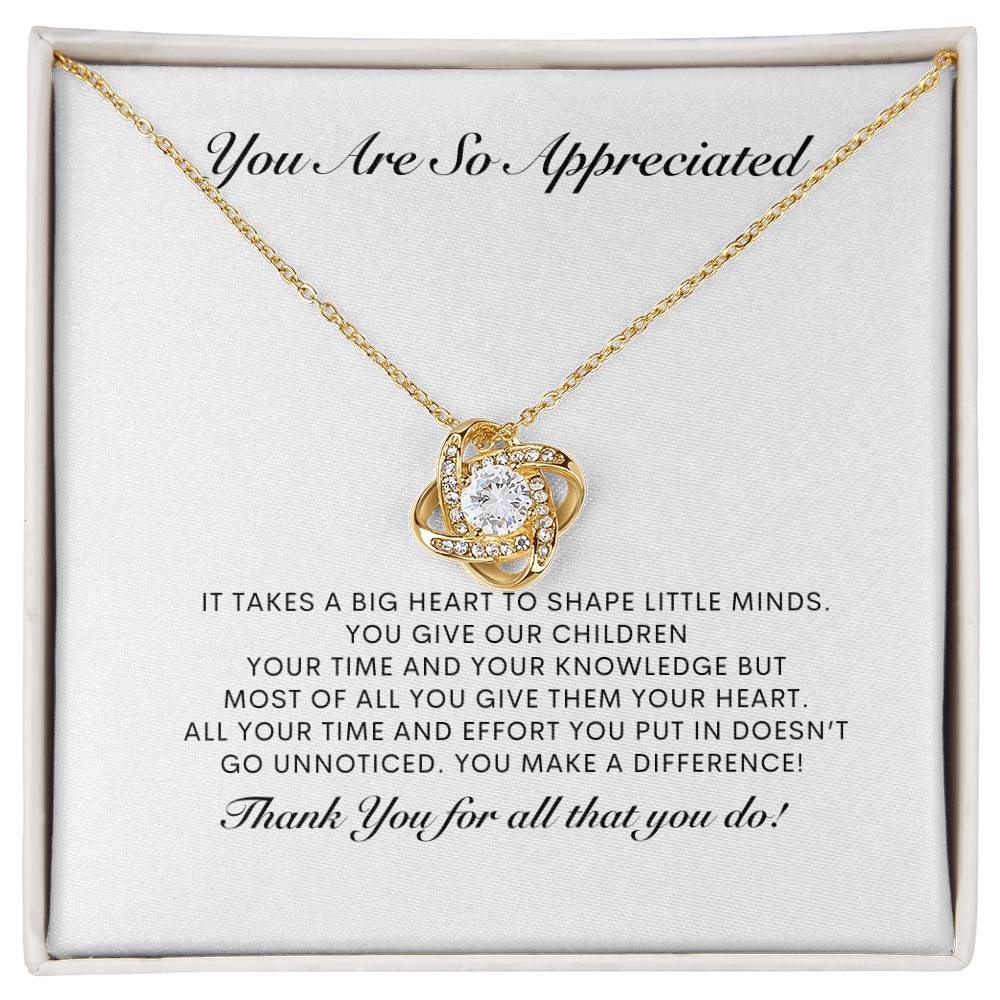 Necklace Appreciation Necklace Teach Necklace Personal Message Card Necklace