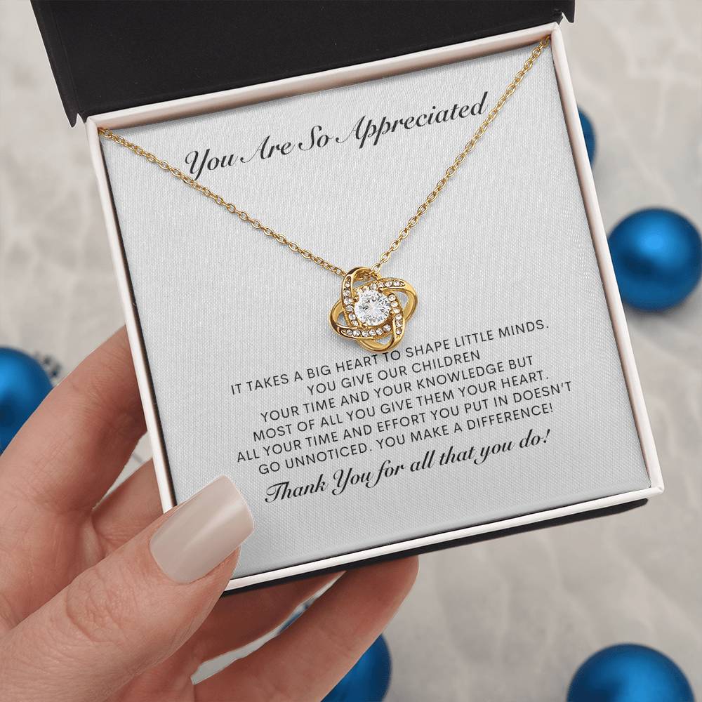 Necklace Appreciation Necklace Teach Necklace Personal Message Card Necklace