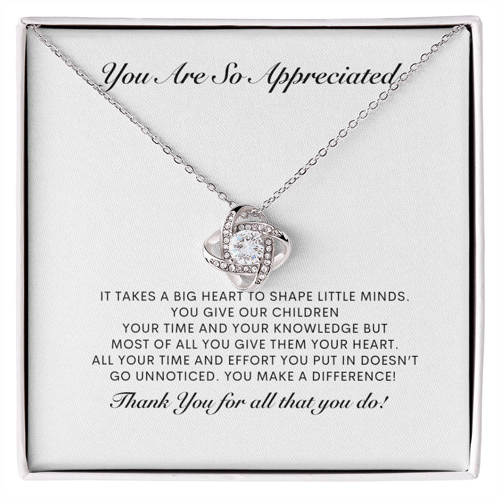 Necklace Appreciation Necklace Teach Necklace Personal Message Card Necklace