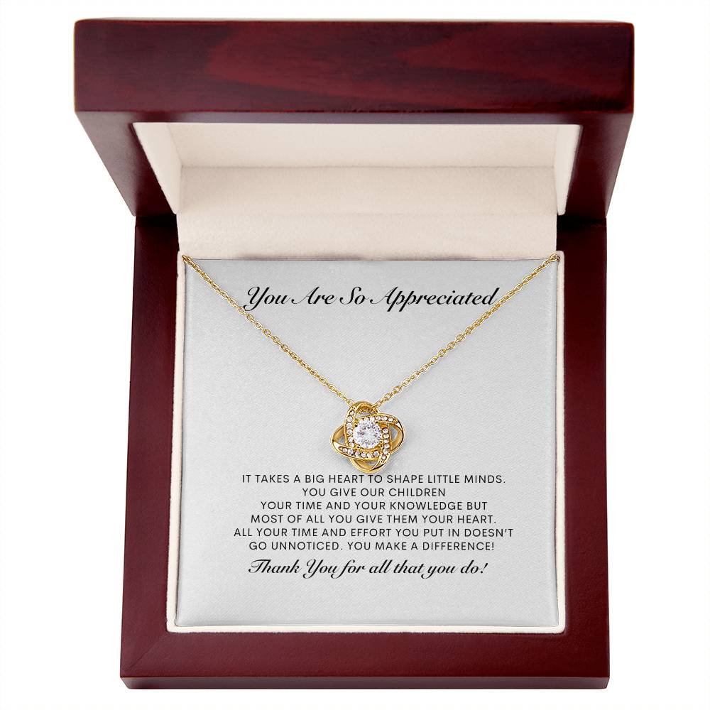 Necklace Appreciation Necklace Teach Necklace Personal Message Card Necklace