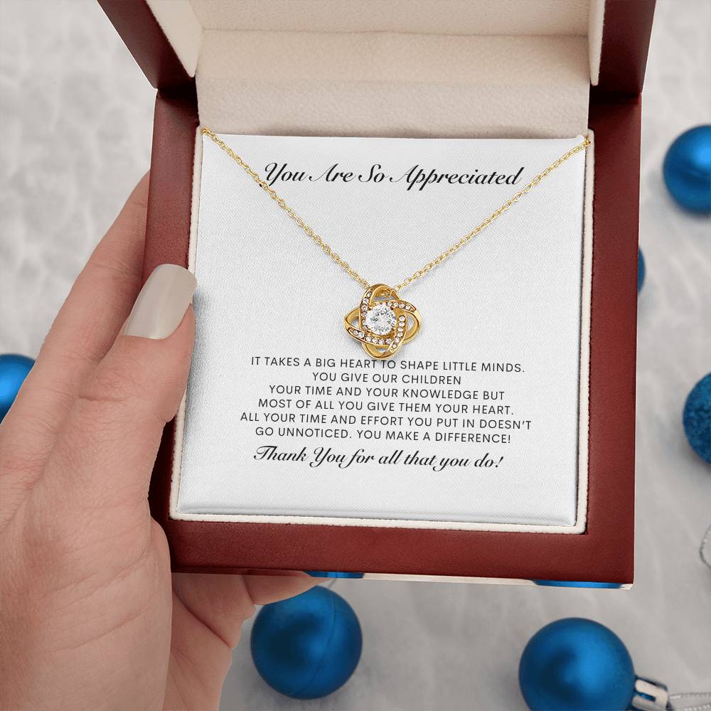 Necklace Appreciation Necklace Teach Necklace Personal Message Card Necklace