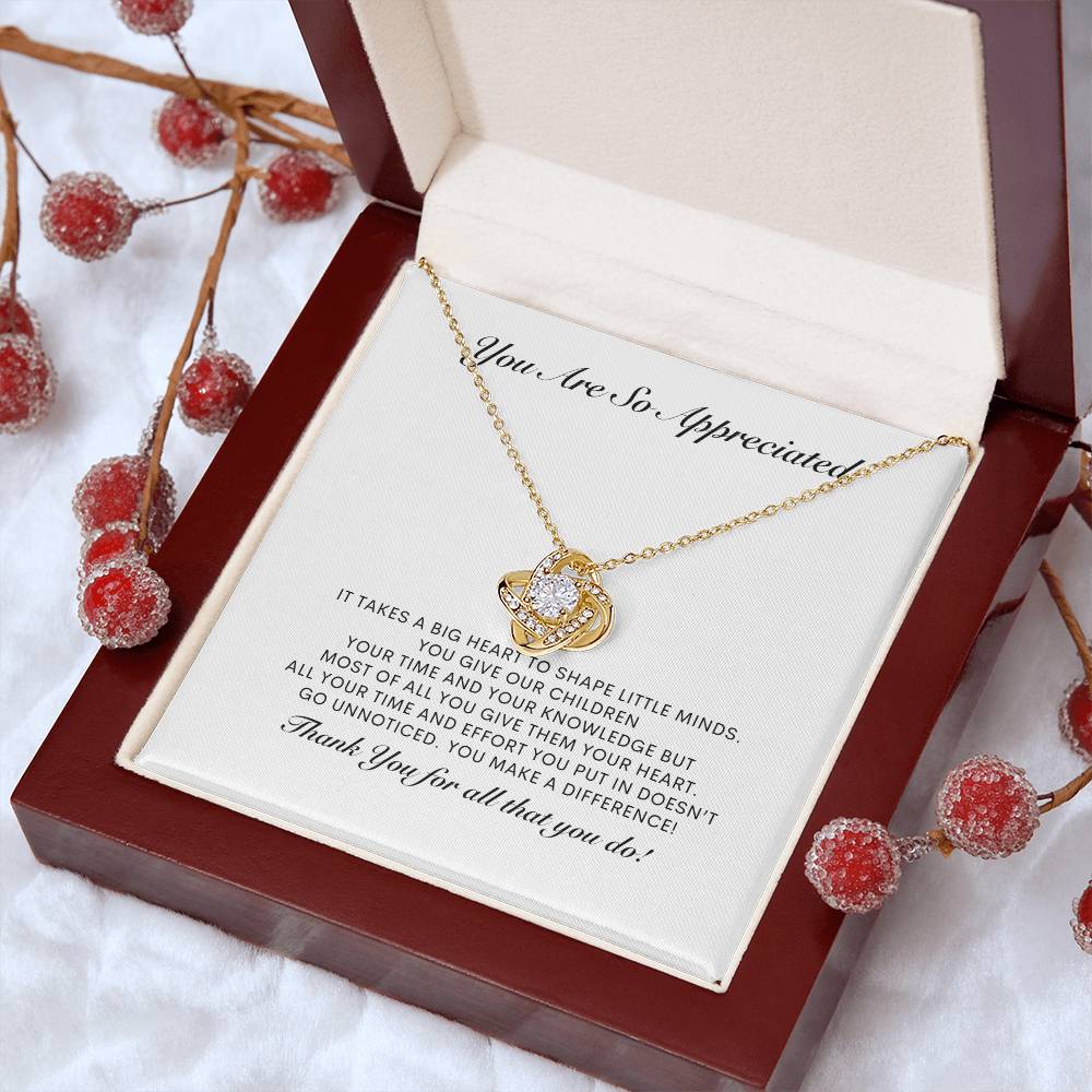 Necklace Appreciation Necklace Teach Necklace Personal Message Card Necklace